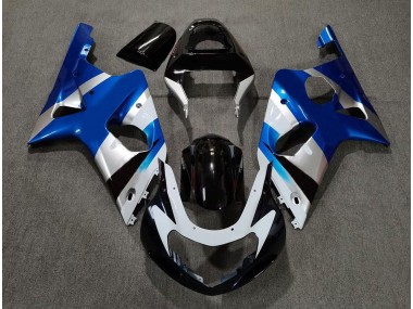 00-02 Blau Glänzend & Silber OEM GSXR 1000 Verkleidung