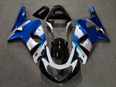 00-02 Blau Glänzend & Silber OEM GSXR 1000 Verkleidung