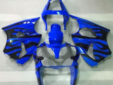 00-02 Blau & Schwarz Flamme ZX6R Verkleidung