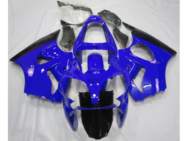 00-02 Glänzend Blau & Schwarz ZX6R Verkleidung