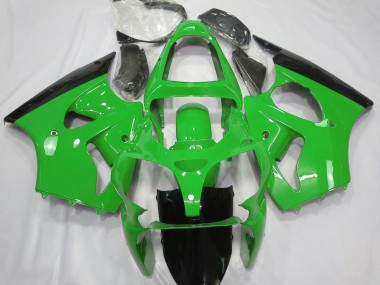 00-02 Glänzend Grün & Schwarz ZX6R Verkleidung