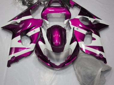 00-02 Glanzrosa & Weiß GSXR 1000 Verkleidung