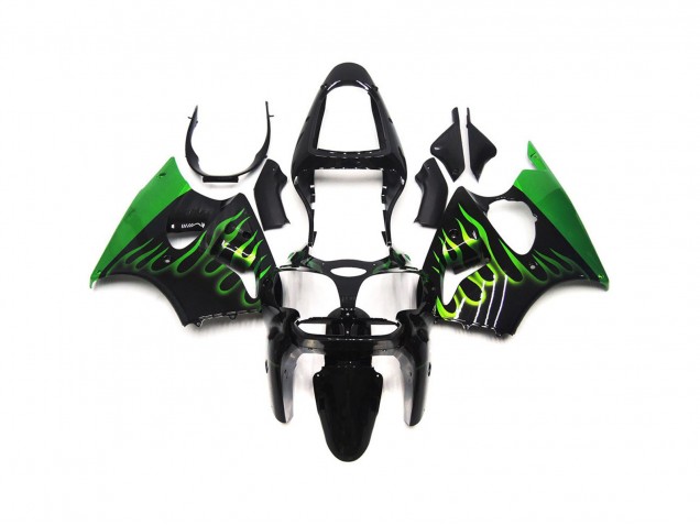 00-02 Grün Glänzend Flame Uni ZX6R Verkleidung