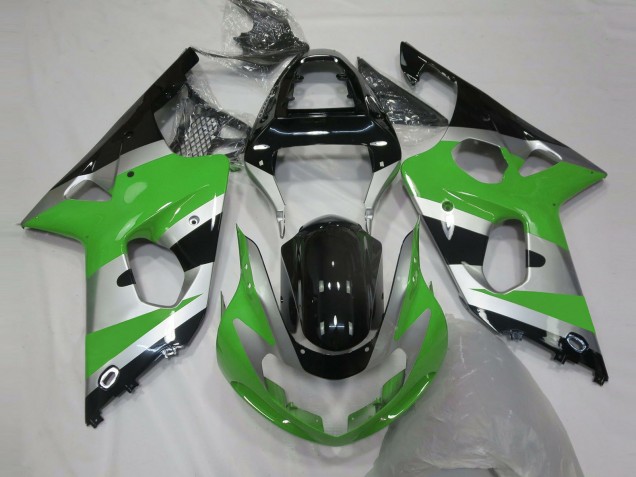 00-02 Grün Silber OEM Stil GSXR 1000 Verkleidung