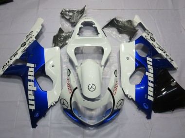 00-02 Jordan Blau & Weiß GSXR 1000 Verkleidung