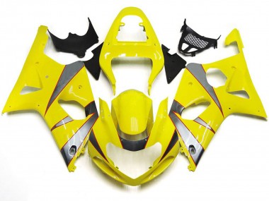 00-02 R-Kit In Glänzendem Gelb & Silber GSXR 1000 Verkleidung