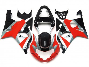 00-02 Rot Glänzend OEM-Stil-Kit GSXR 1000 Verkleidung