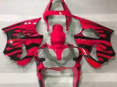 00-02 Rot & Schwarz Flamme ZX6R Verkleidung