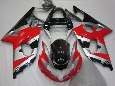 00-02 Rot Silber OEM Stil GSXR 1000 Verkleidung