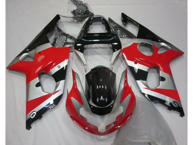 00-02 Rot Silber OEM Stil GSXR 1000 Verkleidung