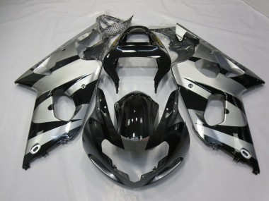 00-02 Silber & Schwarz GSXR 1000 Verkleidung