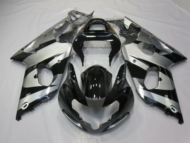 00-02 Silber & Schwarz GSXR 1000 Verkleidung