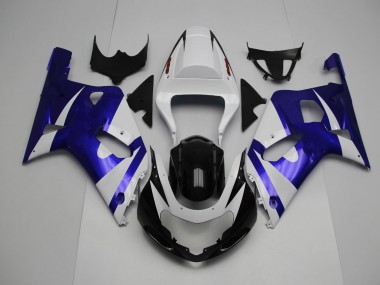 01-03 Weiß & Blau GSXR 600-750 Verkleidung