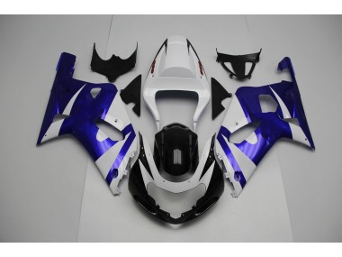 01-03 Weiß & Blau GSXR 600-750 Verkleidung