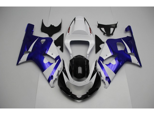 01-03 Weiß & Blau GSXR 600-750 Verkleidung