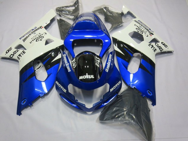 01-03 Blau & Schwarz GSXR 600-750 Verkleidung