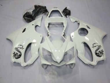 01-03 Dragon White CBR600 F4i Verkleidung
