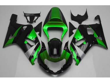 01-03 Glänzend Grün & Schwarz GSXR 600-750 Verkleidung