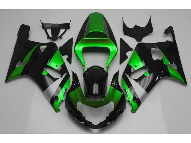 01-03 Glänzend Grün & Schwarz GSXR 600-750 Verkleidung