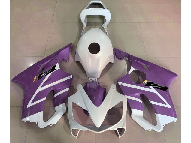 01-03 Glänzend Weiß & Lila CBR600 F4i Verkleidung