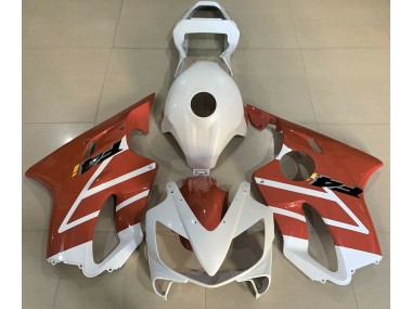 01-03 Glänzend Weiß & Orange CBR600 F4i Verkleidung