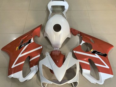 01-03 Glänzend Weiß & Orange CBR600 F4i Verkleidung