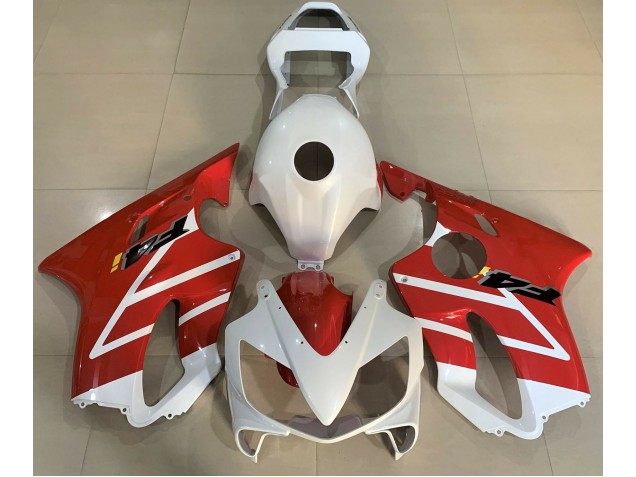 01-03 Glänzend Weiß & Rot CBR600 F4i Verkleidung