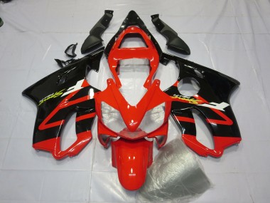 01-03 Glänzend Schwarz & Rot CBR600 F4i Verkleidung