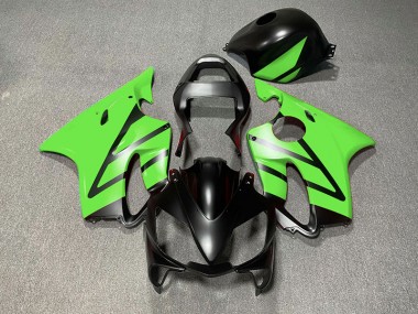 01-03 Matt Schwarz & Grün CBR600 F4i Verkleidung