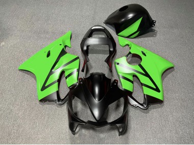 01-03 Matt Schwarz & Grün CBR600 F4i Verkleidung