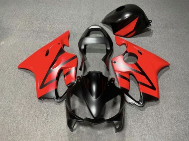 01-03 Matt Schwarz & Rot CBR600 F4i Verkleidung