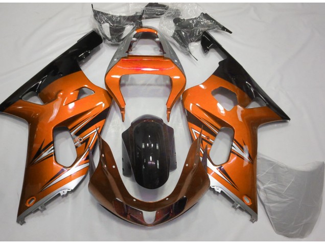 01-03 Orange & Silber GSXR 600-750 Verkleidung