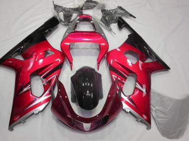 01-03 Rot & Silber GSXR 600-750 Verkleidung