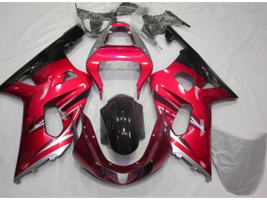 01-03 Rot & Silber GSXR 600-750 Verkleidung