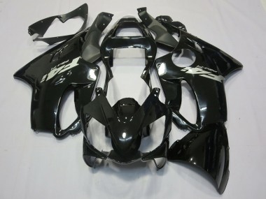 01-03 Schwarz Glänzend Silberner Aufkleber CBR600 F4i Verkleidung