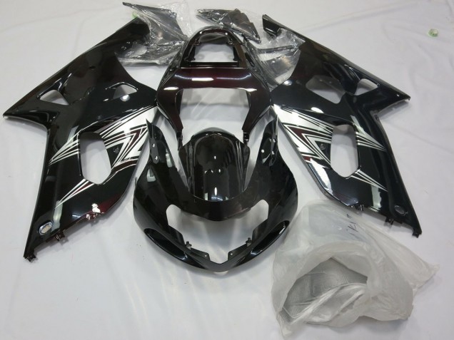 01-03 Schwarz Silber Glanz GSXR 600-750 Verkleidung