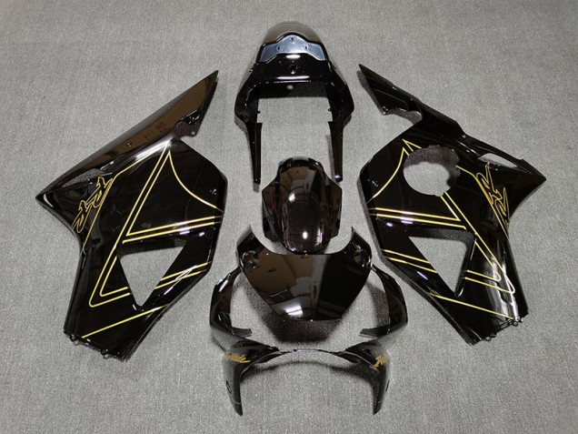 02-03 Schwarz Glänzend & Gold CBR954RR Verkleidung