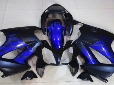 02-12 Matt Schwarz & Blau VFR800 Verkleidung