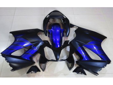 02-12 Matt Schwarz & Blau VFR800 Verkleidung