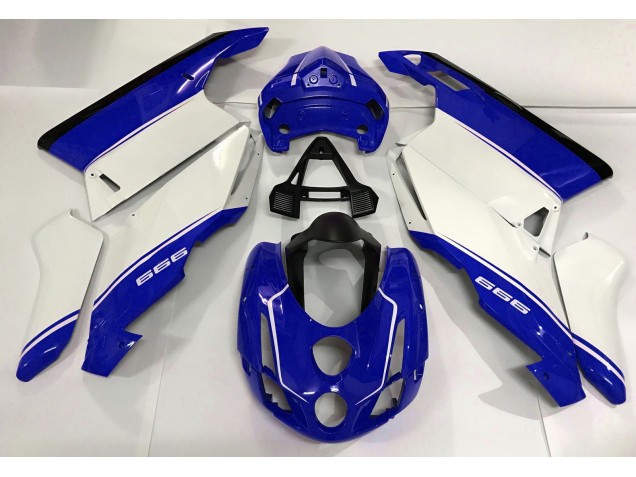 03-04 Weiß Blau & Schwarz Ducati 749 999 Verkleidung