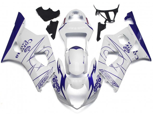 03-04 Weiß Corona Benutzerdefinierter Stil GSXR 1000 Verkleidung