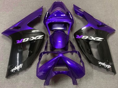 03-04 Glanz Lila & Schwarz ZX6R Verkleidung