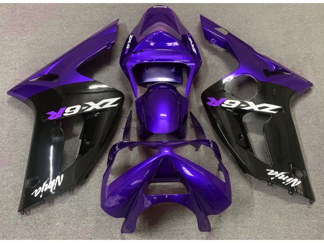 03-04 Glanz Lila & Schwarz ZX6R Verkleidung