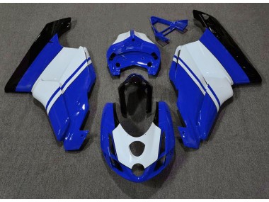 03-04 Glänzend Blau & Weiß Ducati 749 999 Verkleidung
