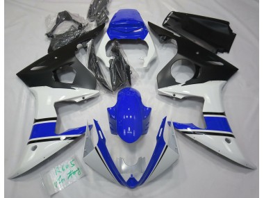 03-04 Glänzend Weiß & Blau R6 Verkleidung