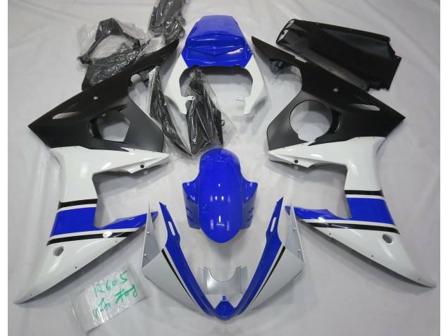 03-04 Glänzend Weiß & Blau R6 Verkleidung