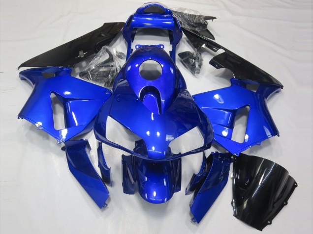 03-04 Glänzend Blau & Schwarz CBR600RR Verkleidung
