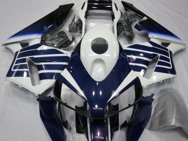 03-04 Glänzend Weiß & Blau Verblasst CBR600RR Verkleidung