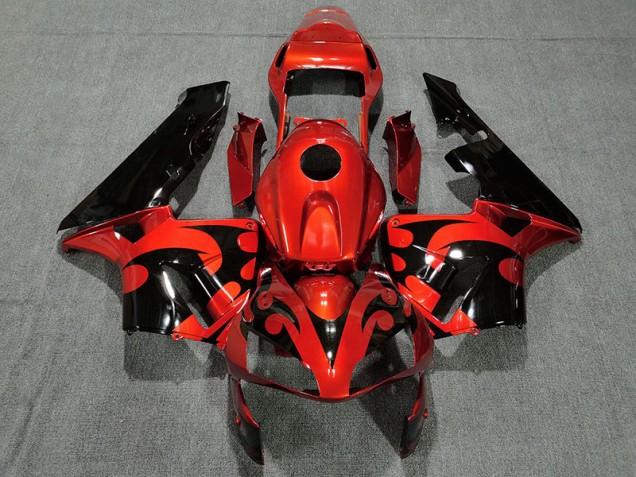 03-04 Glänzend Dunkelorange CBR600RR Verkleidung