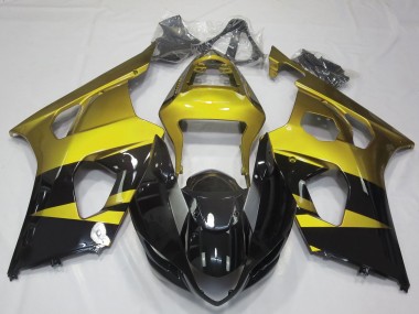 03-04 Glänzend Gelb & Schwarz GSXR 1000 Verkleidung